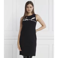 Sukienki - Karl Lagerfeld Sukienka karl logo - miniaturka - grafika 1