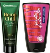 Balsamy i kremy do opalania - Supertan Hemp Chill + Wild Tan Fancy Vanilla Gratis - miniaturka - grafika 1