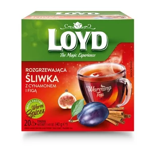Herbata Loyd Rozgrzewająca Śliwka z Cynamonem i Figą 20x2g - Herbata - miniaturka - grafika 3
