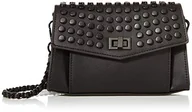 Torebki damskie - Steve Madden Damska torba z klapką Aidan, czarna, 20 cm dł. x 5 cm gł. x 10 cm wys - miniaturka - grafika 1
