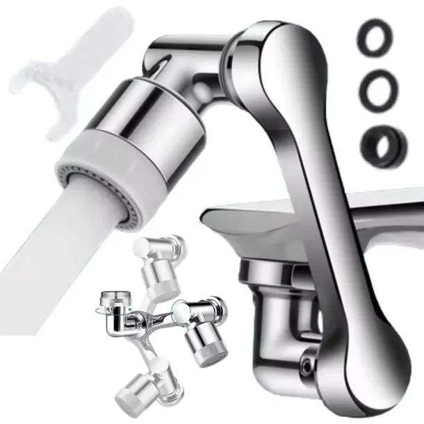 Obrotowy Aerator Kranu Przedłużka METAL PERLATOR Na ramieniu obrotowy 1080