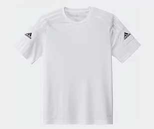 adidas adidas Chłopięce Squad 21 Jsy Y T-shirty Biały/biały/czarny 16 Years GN5740 - Koszulki dla chłopców - miniaturka - grafika 1