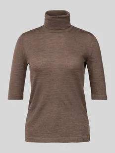 Sweter z dzianiny z golfem model ‘VADIUS’ - Swetry damskie - miniaturka - grafika 1