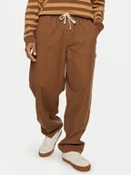 Spodnie męskie - Vans Spodnie materiałowe Ranger VN000HAH Brązowy Baggy Fit - miniaturka - grafika 1