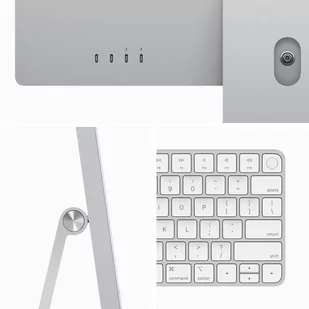 Apple iMac 24" 4,5K Retina M3 8-core CPU + 10-core GPU / 8GB / 512GB SSD / Gigabit Ethernet / Srebrny (Silver) - Zestawy komputerowe - miniaturka - grafika 4