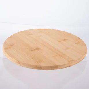 Patera okrągła bambusowa obrotowa 32 x 3,5 cm - Tace i patery - miniaturka - grafika 1