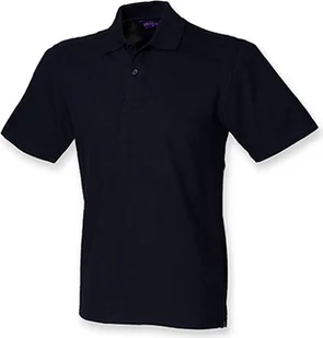 Henbury H305 Koszula męska Stretch Poloshirt Men - Certyfikat WRAP - Kolor: Navy - Rozmiar: L - Koszule męskie - miniaturka - grafika 1