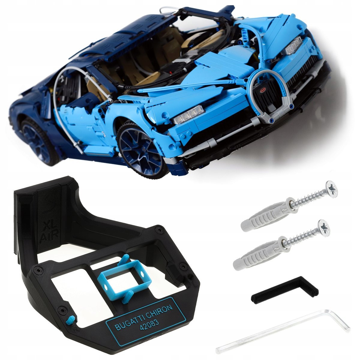 Bugatti Chiron 42083 - Uchwyt ścienny / Mocowanie ekspozycyjne na LEGO auto
