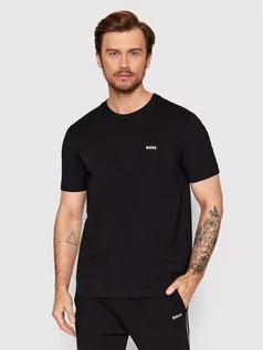 Koszulki męskie - Hugo Boss T-Shirt 50469057 Czarny Regular Fit - grafika 1