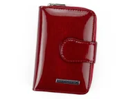 Portfele - Portfel damski skórzany PELLUCCI LN-115 Czerwony - miniaturka - grafika 1