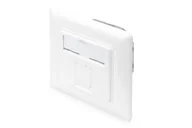 Gniazdka elektryczne - Digitus Gniazdo sieciowe klasy EA CAT 6A, kompatybilne konstrukcyjnie, ekranowane, montowane w jednej płaszczyźnie z otaczającą powierzchnią - miniaturka - grafika 1