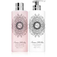 Kosmetyki do kąpieli - Vivian Gray Aroma Selection Lotus & Rose zestaw upominkowy 2x500 ml - miniaturka - grafika 1