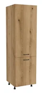 Szafki kuchenne - Słupek Do Zabudowy Lodówki Presto 60X197 Cm Płyta Laminowana Dąb Evoke - miniaturka - grafika 1