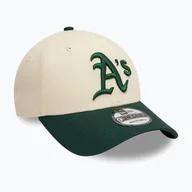Czapki damskie - Czapka z daszkiem New Era Colourblock 9Forty Oakland Athletics light beige WYSYŁKA W 24H 30 DNI NA ZWROT - miniaturka - grafika 1