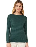 Bluzki damskie - Cecil B318613 Koszulka z długim rękawem Kobiety , Ponderosa Pine Green Melange , XS - miniaturka - grafika 1