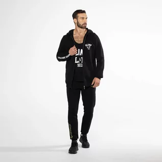 Bluzy sportowe męskie - MEN Hoodie Roots Black M - grafika 1