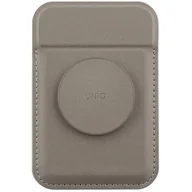 Portfele - Etui portfel UNIQ Flixa MagSafe Szary - miniaturka - grafika 1
