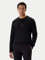 Koszulki męskie - BOSS Longsleeve Mirror Togn 50549414 Czarny Relaxed Fit - miniaturka - grafika 1