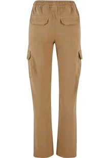 Urban Classics Damskie spodnie z wysokim stanem Twill Cargo Pants, beżowy (Unionbei), 3XL - Spodnie damskie - miniaturka - grafika 1