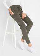 Spodnie damskie - Spodnie sztruksowe z wiązanym troczkiem - bonprix - miniaturka - grafika 1