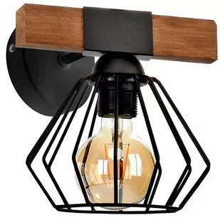 Milagro Industrialna LAMPA ścienna ULF MLP6250 metalowa OPRAWA kinkiet druciana klatka skandynawska czarna MLP6250 - Lampy ścienne - miniaturka - grafika 1