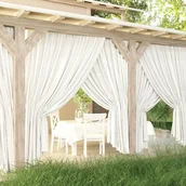 Zasłony - Zasłona tarasowa gładka Luza biały 150 x 230 [cm] - miniaturka - grafika 1