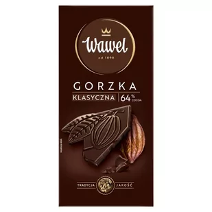Wawel Czekolada gorzka 64 % cocoa klasyczna 90 g - Czekolada - miniaturka - grafika 1