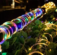 Oświetlenie świąteczne - Lampki LED łańcuch sznur wąż ślub wesele 10m 100LED multikolor - miniaturka - grafika 1