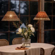 Lampy ogrodowe - PR Home lampa wisząca zewnętrzna LIS, brązowy, wtyczka, Ø 45 cm - miniaturka - grafika 1