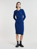 Sukienki - G-Star Sukienka dzianinowa w kolorze niebieskim - miniaturka - grafika 1