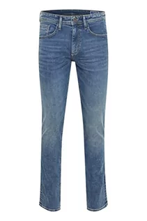 Spodenki męskie - Blend BHJet fit NOOS fit - NOOS męskie spodnie jeansowe Denim Slim Fit, Denim Middle Blue (200291), 31W / 32L - grafika 1