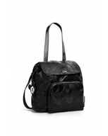Torebki damskie - Desigual Women's Accessories PU plecak średni, czarny, jeden rozmiar - miniaturka - grafika 1