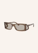 Okulary przeciwsłoneczne - Okulary Przeciwsłoneczne Prada PR B03S Transparent Brown - miniaturka - grafika 1