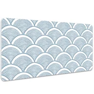 Podkładki na biurko - Mata ochronna na biurko Rybie łuski wzór 100x50 cm, Dywanomat - miniaturka - grafika 1
