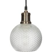 Lampy sufitowe - Atmosphera Żyrandol szklany w kształcie kuli z wypustkami B07FX915Y7 - miniaturka - grafika 1