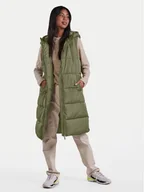 Kamizelki damskie - Pieces Kamizelka Bee 17117414 Zielony Regular Fit - miniaturka - grafika 1