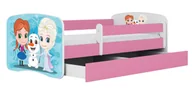 Łóżka dla dzieci i młodzieży - Łóżko dziewczęce z barierką mix 80x180 G5-P90 - miniaturka - grafika 1