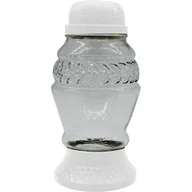 Lampiony i znicze - Znicz szklany solarny LA 273 SOL B 10,5 x 20 cm biały - miniaturka - grafika 1