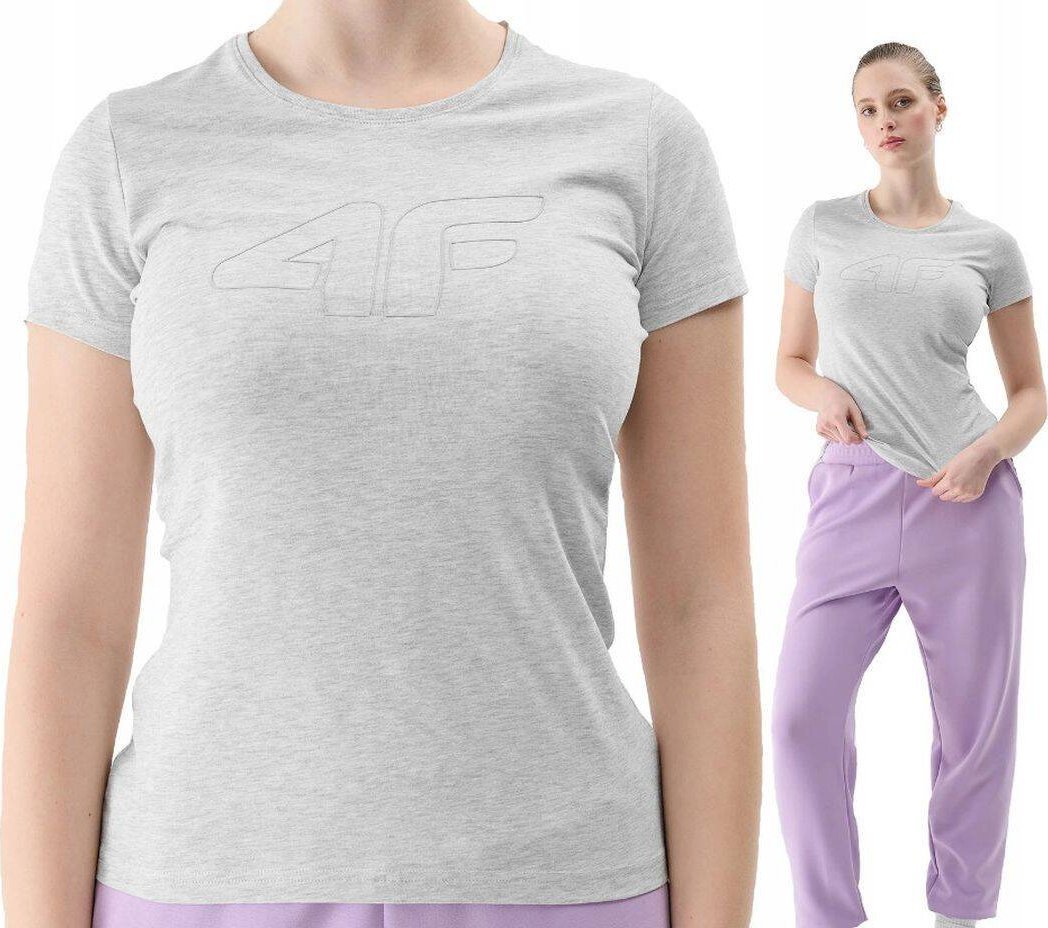 4f KOSZULKA DAMSKA BAWEŁNIANA T-SHIRT SPORTOWY 4F F1163