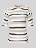 Bluzy damskie - Bluza o kroju slim fit z mieszanki bawełny - miniaturka - grafika 1