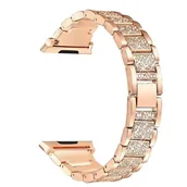 Akcesoria do smartwatchy - opaska pasek bransoleta DIAMONDS do Apple Watch 1/2/3/4/5/6/7/8/9/SE 38/40/41mm ROSE GOLD - miniaturka - grafika 1