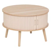 Ławy i stoliki kawowe - Stolik kawowy 60x40,7 beżowy MDF Nyos - miniaturka - grafika 1