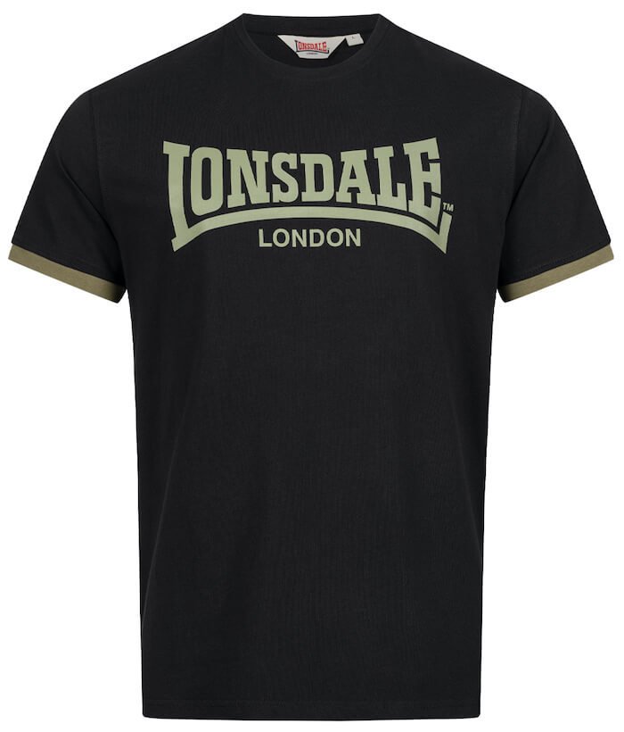 T-shirt LONSDALE TOWNHEAD czarny-XXL