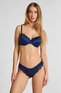 Majtki damskie - Hunkemöller Brazyliany Lace & Shine Niebieski - miniaturka - grafika 1