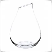 Dekoracje domu - Szklany słoik ozdobny KROPLA skos H-36 cm D-26 cm - miniaturka - grafika 1