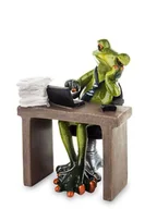 Figurki dekoracyjne - Figurka ART-POL Żaba pracownik, 14x10,5x10 cm - miniaturka - grafika 1