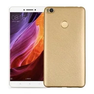 Etui i futerały do telefonów - NoName Etui Carbon Fiber Xiaomi Mi MAX 2 złoty /gold - miniaturka - grafika 1