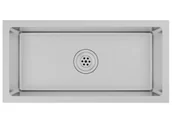 Zlewozmywaki - Elior Podłużny srebrny zlew kuchenny Z9-N02 - miniaturka - grafika 1