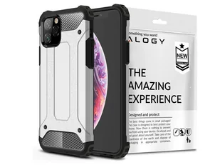 Alogy Etui Hard Armor do Apple iPhone 11 Pro Max srebrne 7152X27 - Etui i futerały do telefonów - miniaturka - grafika 8