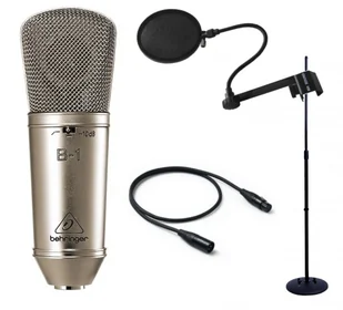 Behringer B-1 + statyw + Pop filtr + kabel 3m ♦ 30 DNI NA ZWROT ♦ GWARANCJA DOOR-TO-DOOR ♦ SZYBKA WYSYŁKA - Mikrofony estradowe - miniaturka - grafika 1